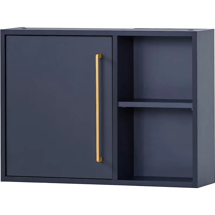 SCHILDMEYER Oberschrank Badschrank Hängeschrank Kent Nachtblau 66,8 x 48,4 x 16 cm