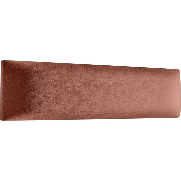 Muralo Samt Wandkissen Stoff Polsterpaneel Schlafzimmer Wohnzimmer Bett Wandpolster Bettkopfteil Lendekissen Modern Luxus Gepolstert Polster Paneel (Schmutzige Rosa, 60x15 cm)