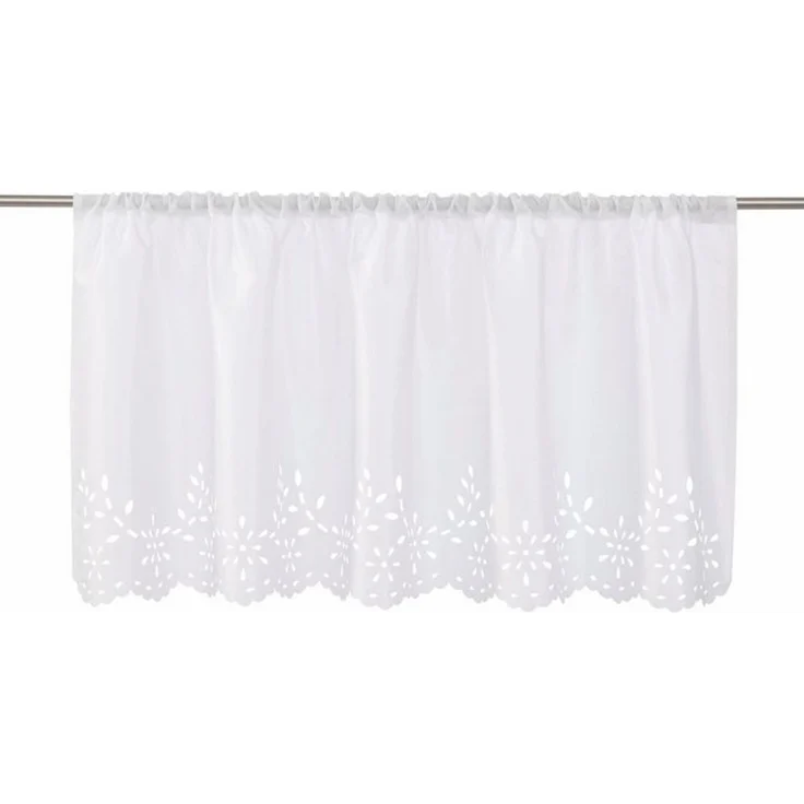 OTTO home Scheibengardine Neapel (1 St), Stangendurchzug, halbtransparent, Taft, halbtransparent, Seiden Optik – Bild 4