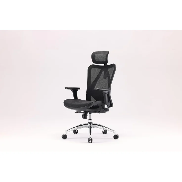 SIHOO Ergonomischer Schreibtischstuhl, Drehstuhl hat Verstellbarer Lordosenstütze, Kopfstütze und Armlehne, Höhenverstellung und Wippfunktion, Rückenschonend, Bürostuhl bis 150kg/330LB Belastbar – Bild 4
