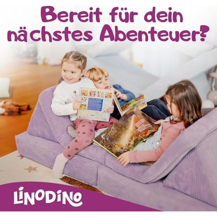 Linodino Kindersofa Spielsofa I aus Schaumstoff Bausteine I Spielcouch für Kinder, 3 Jahre Garantie – Bild 8