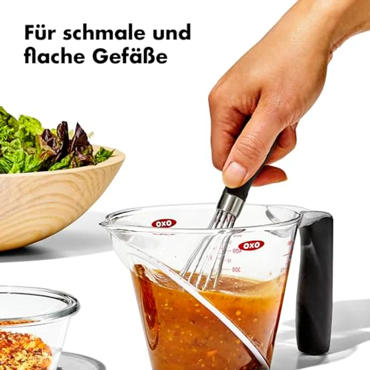 OXO Good Grips Schneebesen, kompakte Größe von 18,5 cm – Bild 5