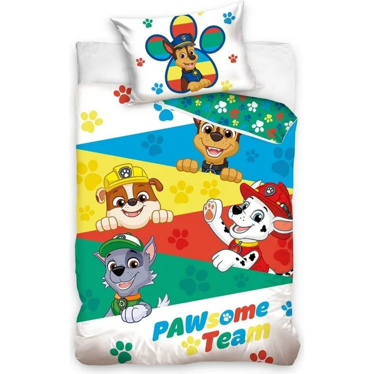 Paw Patrol Bettwäsche Babybettwäsche PAW223095 100x135 cm + 40x60 cm