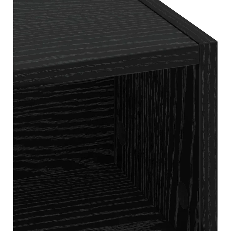 vidaXL Schreibtisch mit Stauraum Schwarz Eichen-Optik 60 x 50 x 91 cm 8008014 – Bild 6