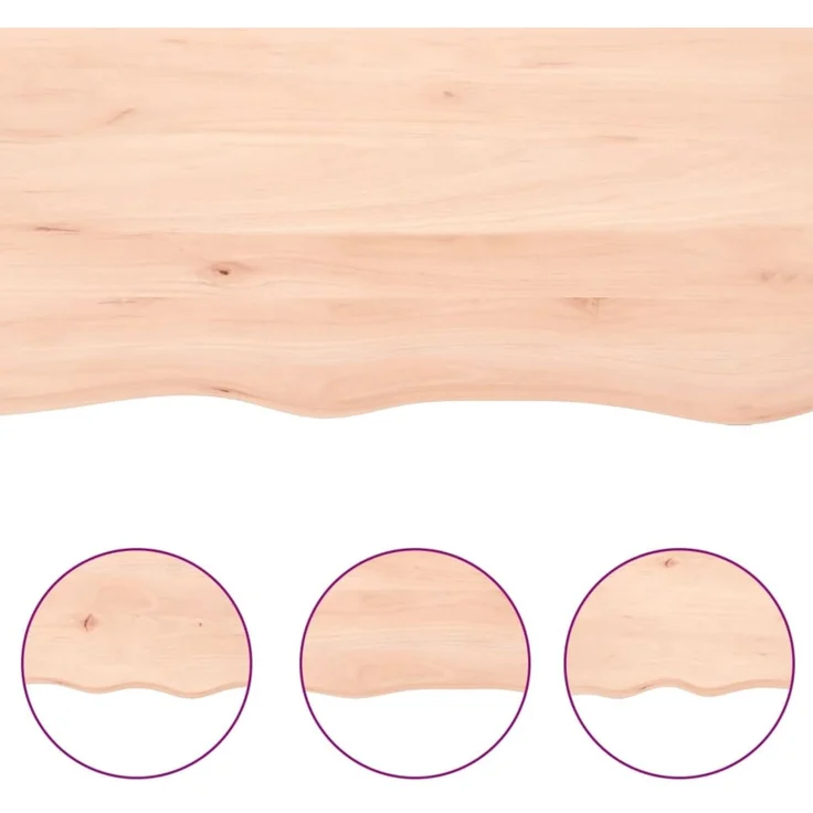 vidaXL Wandregal 60x30x(2-4) cm Massivholz Eiche Unbehandelt 363525 – Bild 5