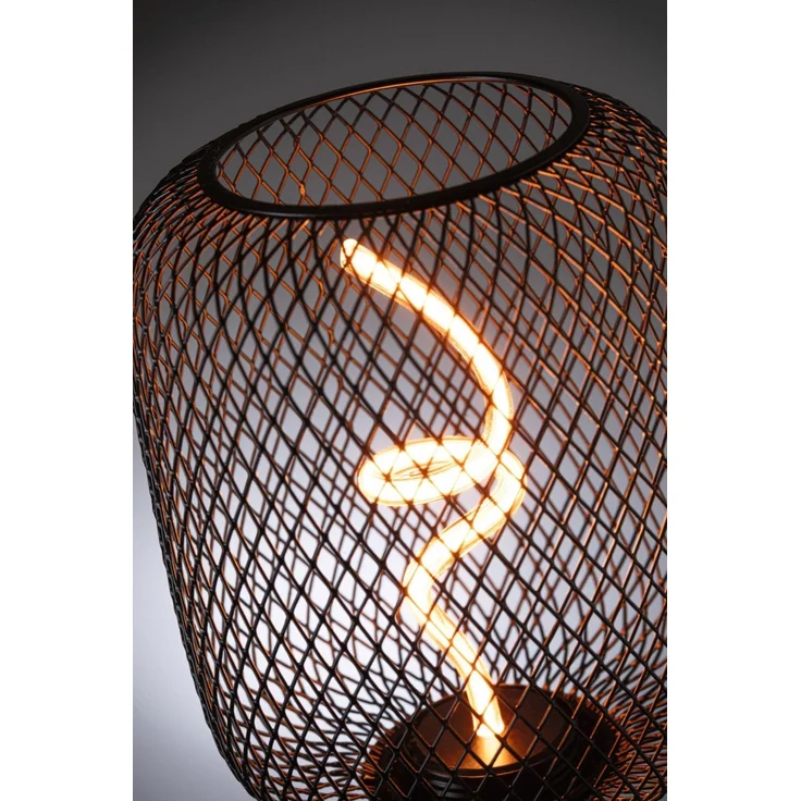 Paulmann 29262 LED Lichtquelle Zyl Metallic Glow E27 Goldlicht schwarz dimmbar – Bild 5