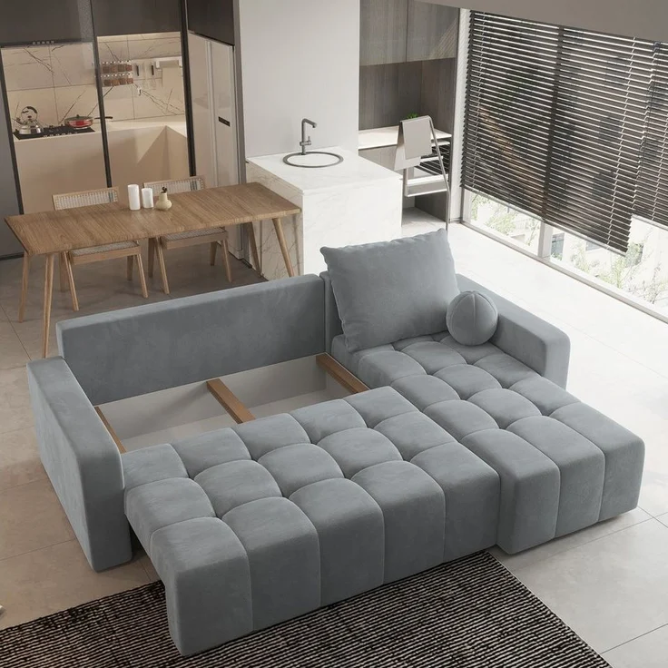 Masseno Ecksofa VOLIRA mit Schlaffunktion L-Form, Sofa mit Bettkasten – Bild 3