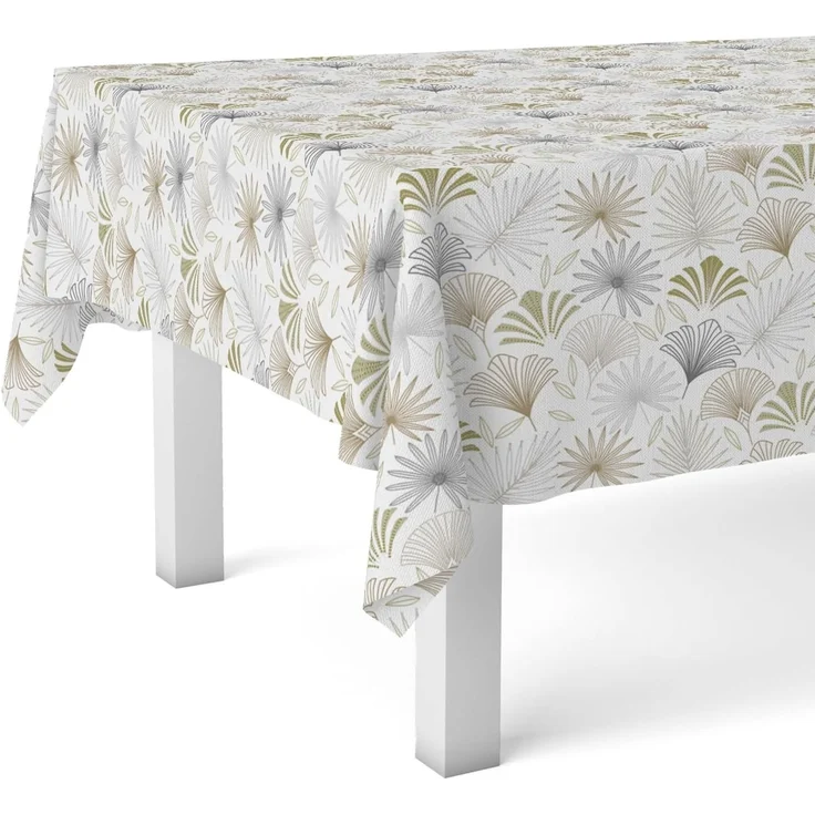 Martina Home Wachstuchtischdecke, Palmito Beige, 260x140 cm – Bild 1