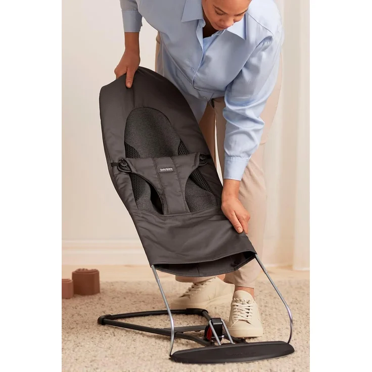 BabyBjörn 'Balance Soft Jersey' Wippe, gewebt dunkelgrau, 56 x 39 x 79 cm – Bild 8