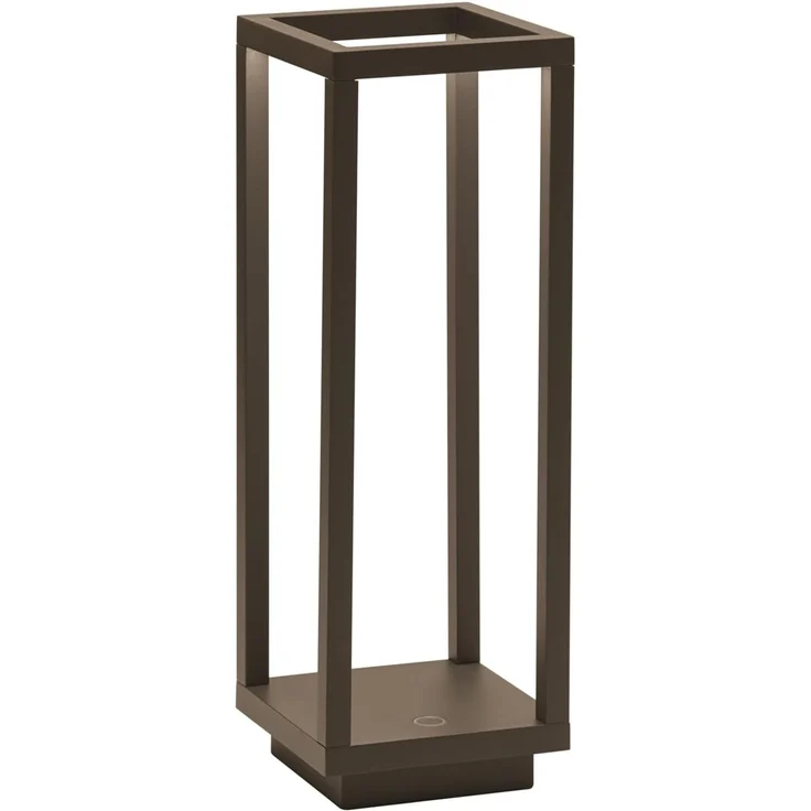 Zafferano 'Home Pro' Tischlampe, wiederaufladbar & kabellos, mit Touch-Control, Dimmer, 3000 K, für Innen- & Außenbereich, Höhe 29,4 cm, Farbe Corten – Bild 1
