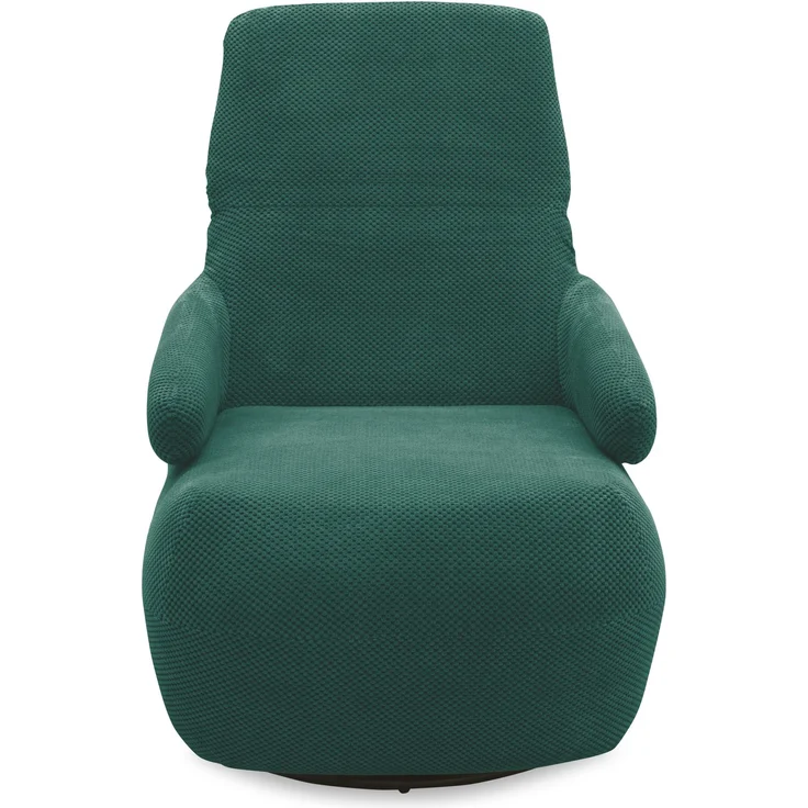 DOMO. collection Sessel 700015, Polstersessel, gepolsterte Rückenlehne, Rückenfunktion, Drehfunktion, Wippfunktion, Cocktailsessel, Loungesessel, 68 x 88 x 67 (BxTxH), grün – Bild 4
