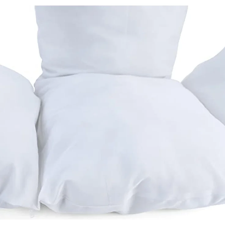 Kissen für Hängesessel Korb inkl. Rückenteil 2-teiliges Set Style Weiss – Bild 3