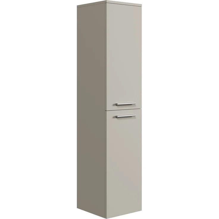 Badezimmerschrank Saturnus 35 x 35 x 130 cm - Cashmere - hoher Hängeschrank mit 2 Türen – Bild 1
