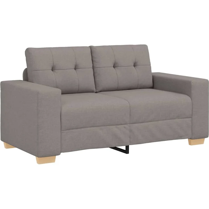 vidaXL Loveseat-Sofa Taupe 160x77x82 cm Stoff 4105074 – Bild 1