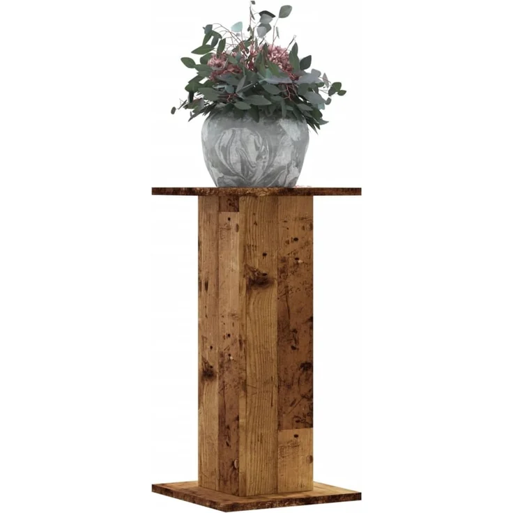 vidaXL Pflanzenständer 2 Stk. Altholz-Optik 30x30x60 cm Holzwerkstoff 3307862 – Bild 1