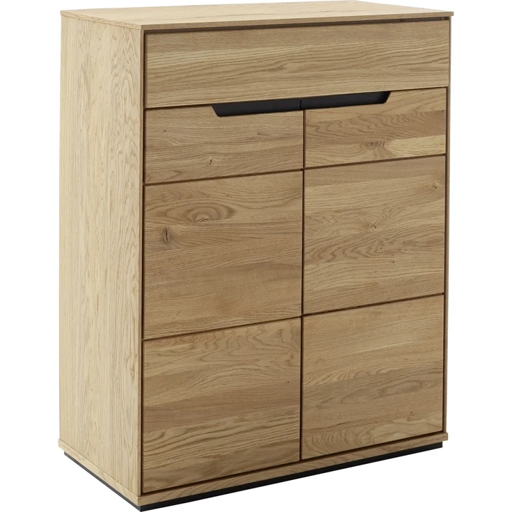 Garderoben-Set >ARAYA< (4-teilig) in Eiche teilmassiv - 158x195x40,5 (BxHxT) – Bild 4