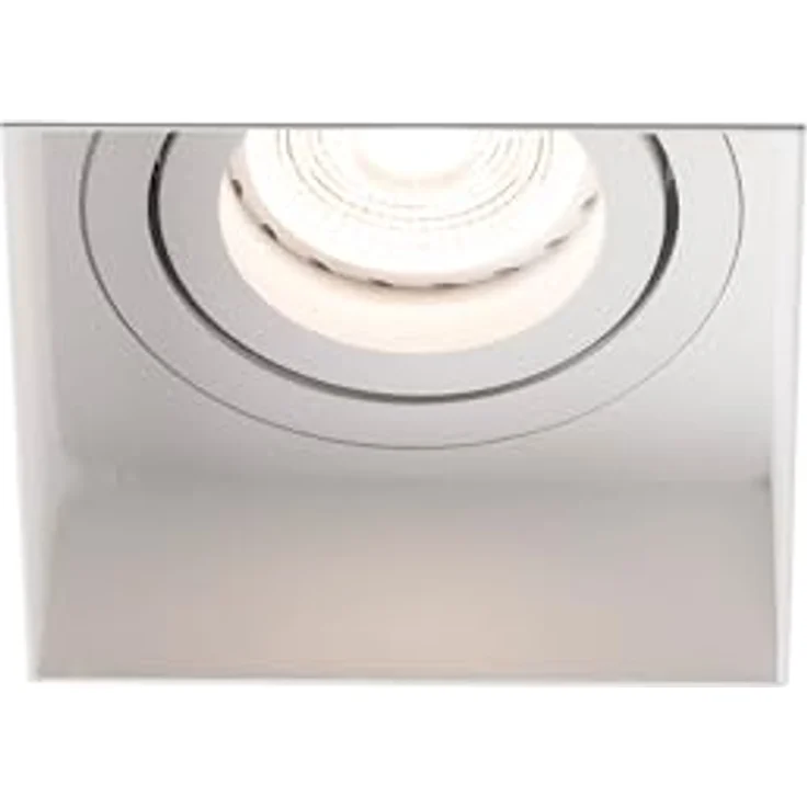 Faro Barcelona HYDE SQ 40112, Einbaulampe weiß, quadratisch, schwenkbar, rahmenlos, 8,2 x 8,2 x 5,5 cm, GU10 – Bild 1