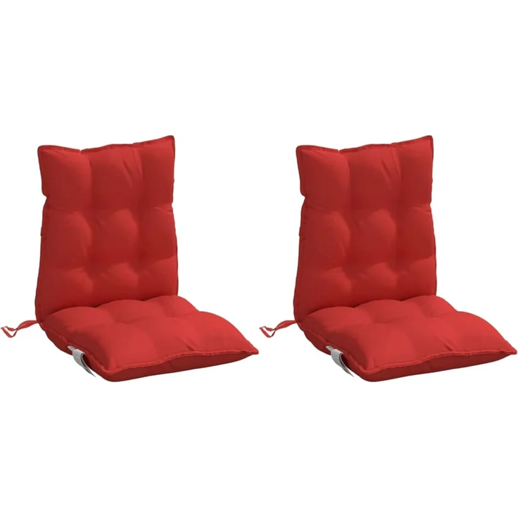 vidaXL Niedriglehner-Auflagen 2 Stk. Rot Oxford-Gewebe 377689 – Bild 2