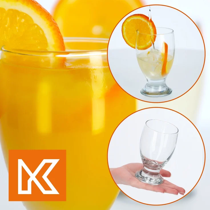 KADAX Gläser für Desserts, Getränke, 300 ml, 12 Stück – Bild 3