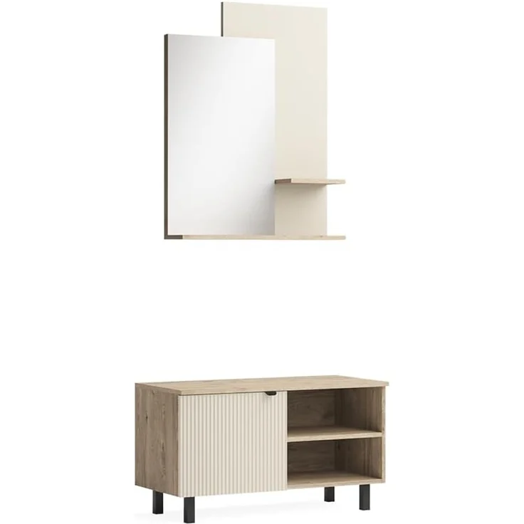 Garderobe Puerto Eiche/Cashmere 2- er Set Vicco – Bild 1