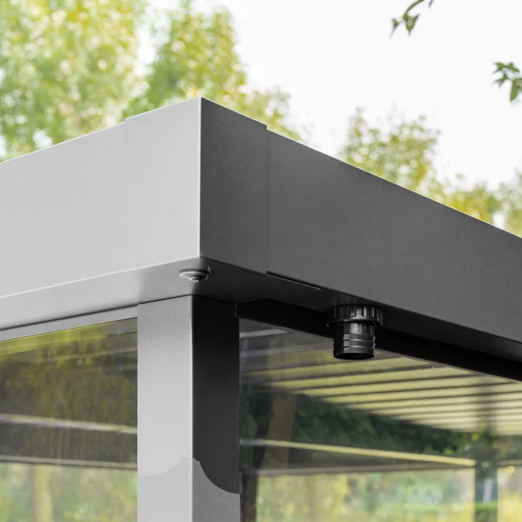 GFP Primeyard Gerätehaus Metall Gartenhaus 180x150x205 cm Geräteschuppen anthrazit – Bild 6