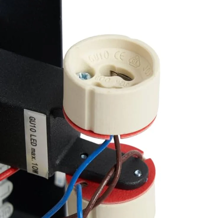 Prios Außen-Wandleuchte Tetje, Metall, Schwarz IP65mit Bewegungsmelder, 2 x 10 W LED – Bild 9