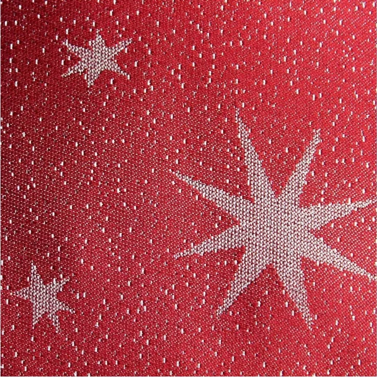 Haus und Deko Tischdecke Tischdecke Weihnachten Lurex Sterne eckig Tischdecken Advent Weihnacht (1-tlg) – Bild 3