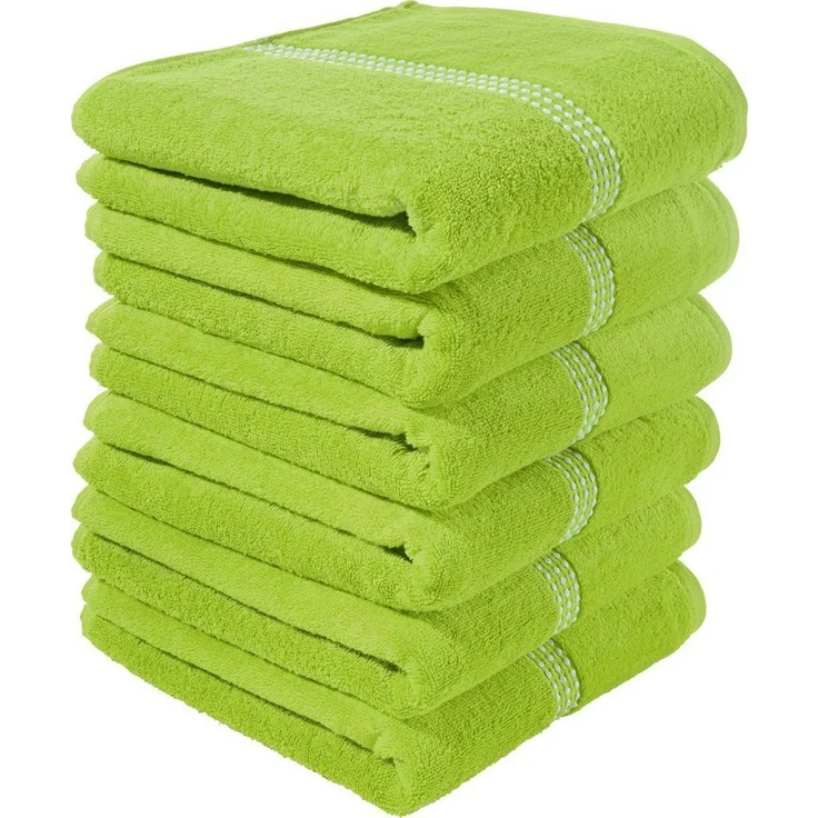 Erwin Müller Handtuch Handtuch "Mannheim" 6er-Pack, Frottier (6-St), Walk-Frottier Uni – Bild 1