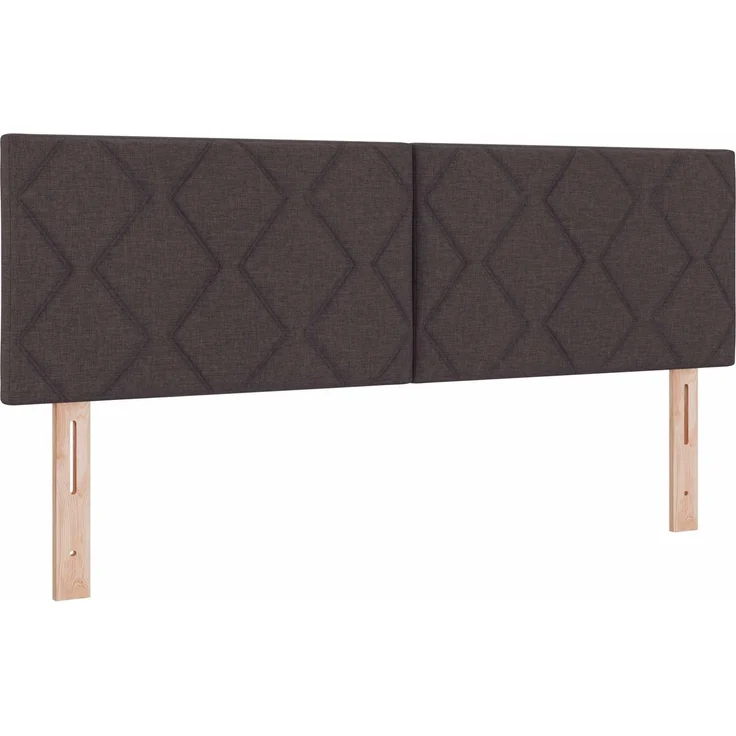 vidaXL Boxspringbett mit Matratze Dunkelbraun 160x200 cm Stoff 3452977 – Bild 5