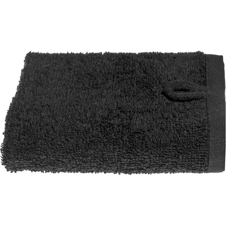 Julie Julsen Handtücher 1-Handtücher-Schwarz-Waschhandschuh 15 x 21 cm, Baumwolle (1-St) – Bild 3