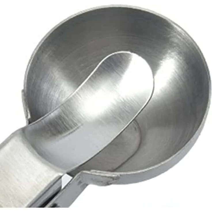 BAYLI Pizzaschneider 18 cm Eisportionierer aus Edelstahl, Eiskugelformer Ø-5cm, Eislöffel – Bild 5