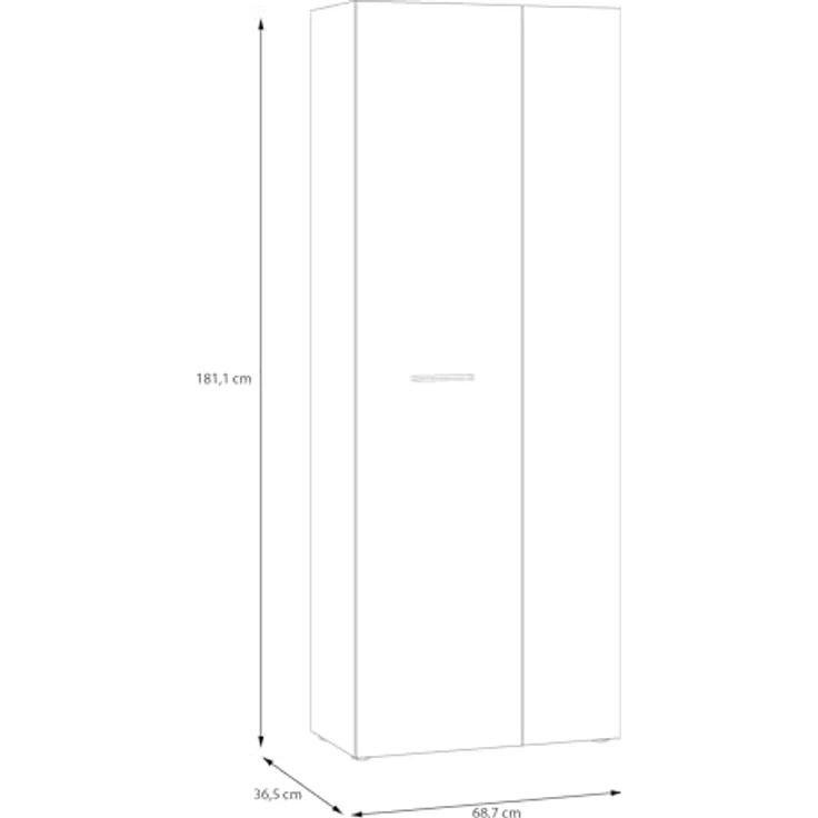 FORTE Schuhschrank NET306 Schuhschrank, inklusive Einlegböden, verschiedene Dekore – Bild 3