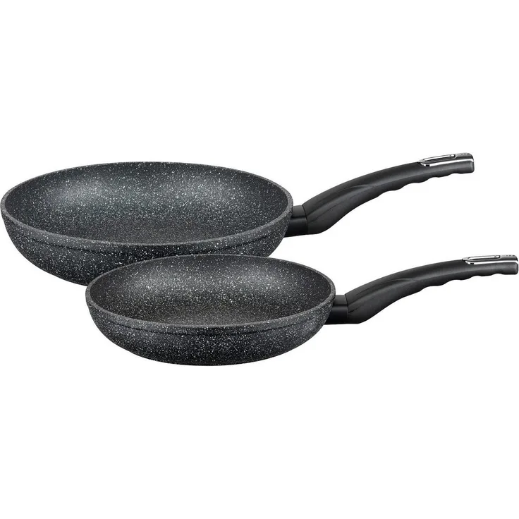 Elo Pfannen-Set Granit Evolution 2 teilig, Aluminium (Set, 2-tlg, je 1 Pfanne Ø 24/28 cm), Induktion