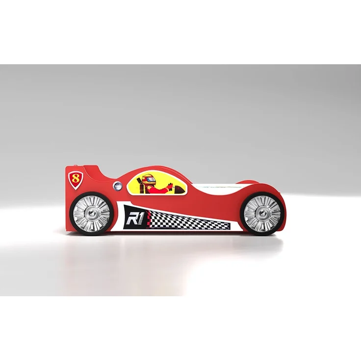 Kinderbett Monza mit Lattenrost 90x190 cm in Rot – Bild 3