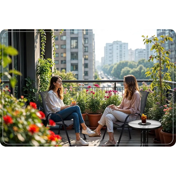Sofotel Gartenstühle 2 Stück Stahl Pulverbeschichtet Textil Gartenmöbel Set Metall Schwarz – Bild 9