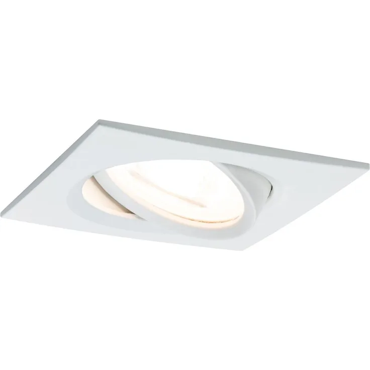Paulmann 93453 Einbauleuchte LED Coin Nova eckig Weiß matt schwenkbar