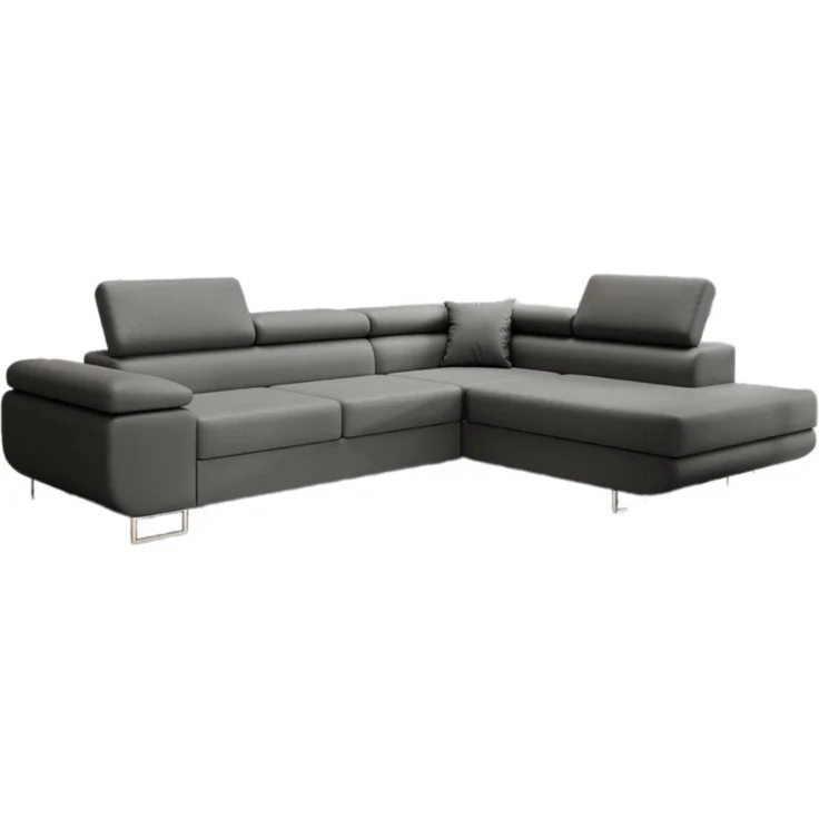 Luxusbetten24 Schlafsofa Designer Sofa Aston Kunstleder, mit Stauraum und Schlaffunktion – Bild 1