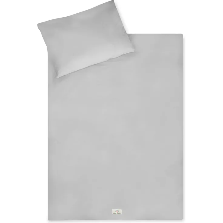 Julius Zöllner Bettwäsche uni light grey 80/80+35/40