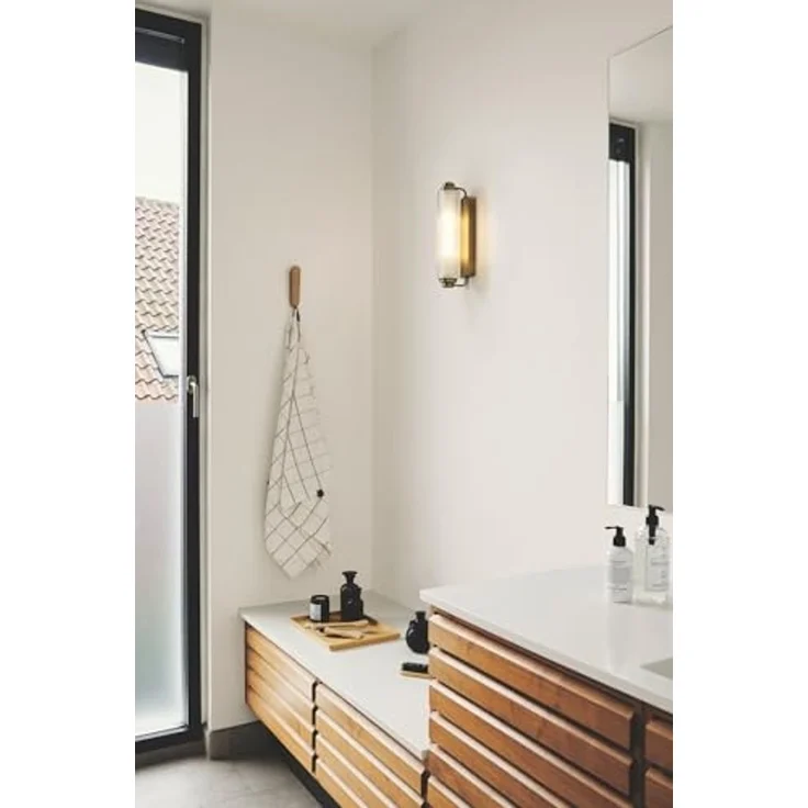 Nordlux Wandleuchte Nimal Double Wandlampe IP44 Badleuchte, schwarz oder messing, ohne Leuchtmittel – Bild 5