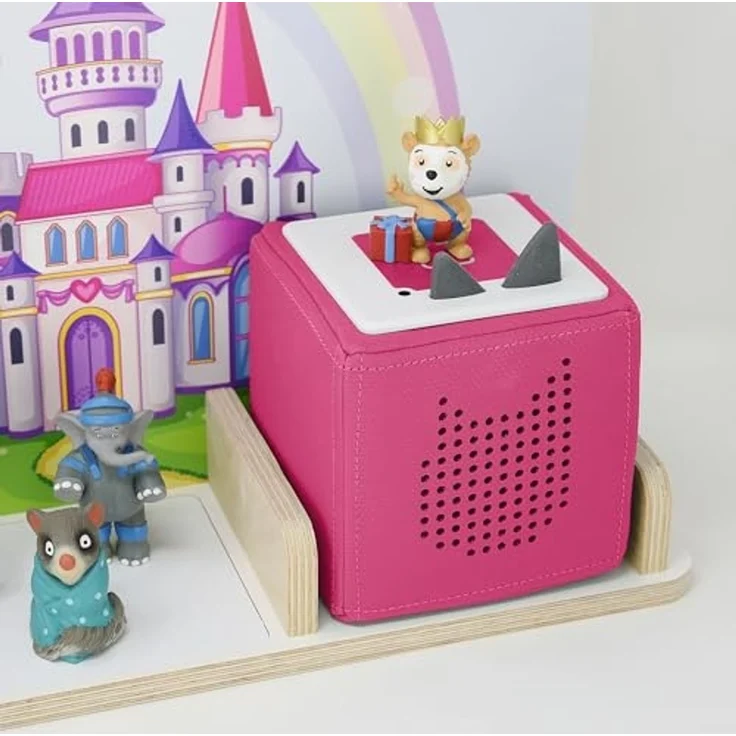 stadtecken Kinder Regal für Musikbox I Geeignet für die Toniebox und ca. 50 Tonies I Perfekte Aufbewahrung für Kinderzimmer I zum Aufstellen oder Aufhängen (Märchenschloss, Mittel) – Bild 6