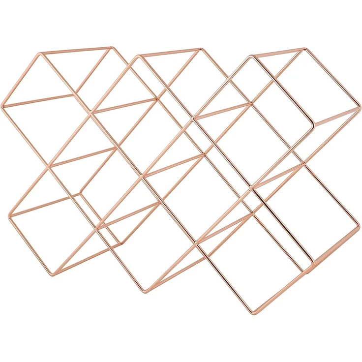 Echtwerk Weinregal für 8 Flaschen Kupfer