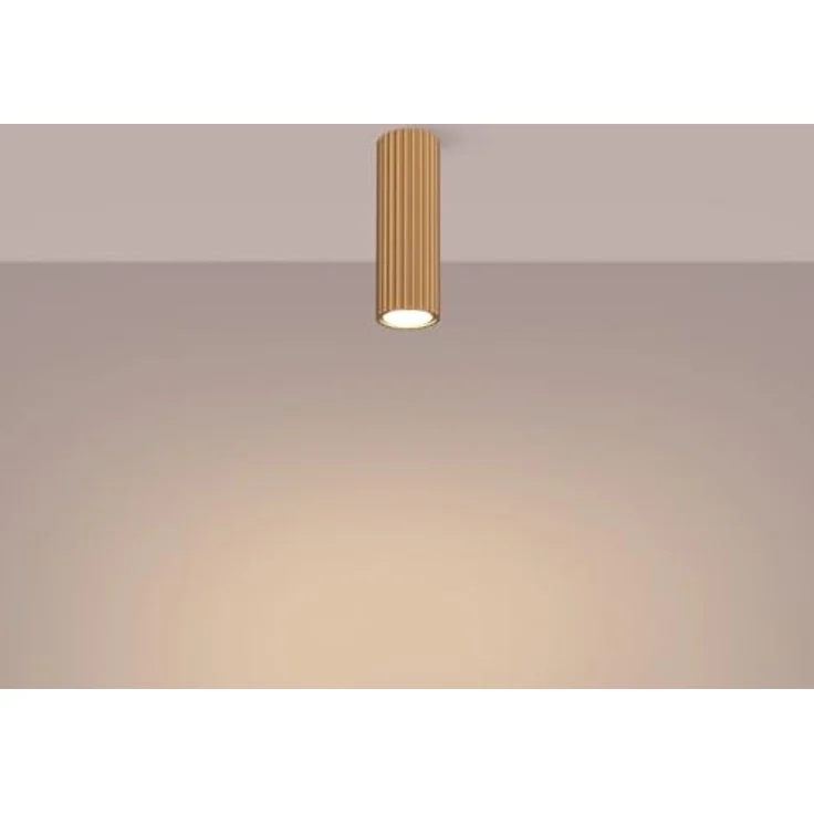 SOLLUX lighting Deckenstrahler Karbon Gold, Aluminium 1 Flammig, 6,5 x 6,5 x 20 cm, IP20, GU10 kompatibel – Bild 3