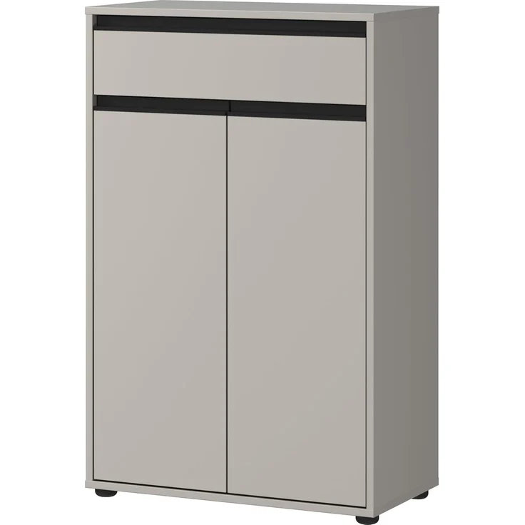 Germania Kommode 2202-186 GW-Lemont, in Steingrau, mit Tür- und Schubladendämpfung, 63 x 98 x 34 cm (BxHxT) – Bild 1