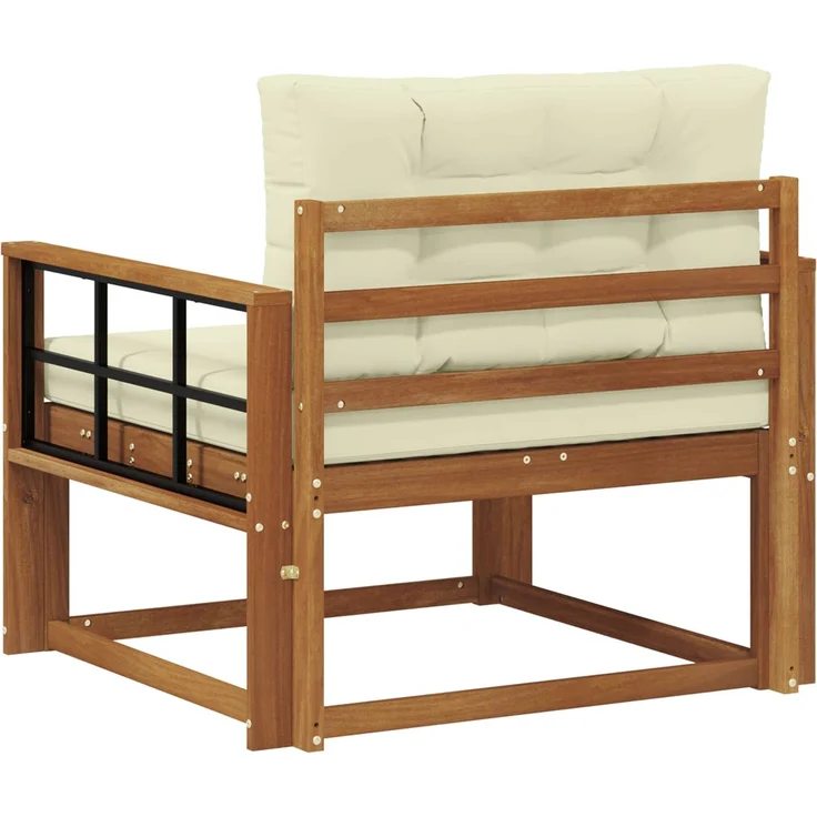 vidaXL Outdoor Mittelsofa Massivholz Akazie Natur 3436277 – Bild 4