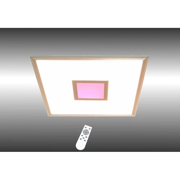 TRANGO LED Panel, 3027 LED Deckenlampe 24 Watt LED Modul - 2400 Lumen *MO* stufenlos dimmbar & Lichtfarbe steuerbar mit Fernbedienung von 3000K-6000K & integrierter RGB Farbwechsel Ambiente Beleuchtung, Deckenleuchte, Wandlampe, Deckenpanel, Wohnzimmer... – Bild 6