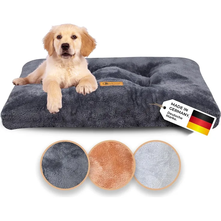 Belune Tierbett Deluxe - Flauschiges Kuschelbett Premium - waschbar, flauschiges Hundekissen, verschiedene Größen und Farben