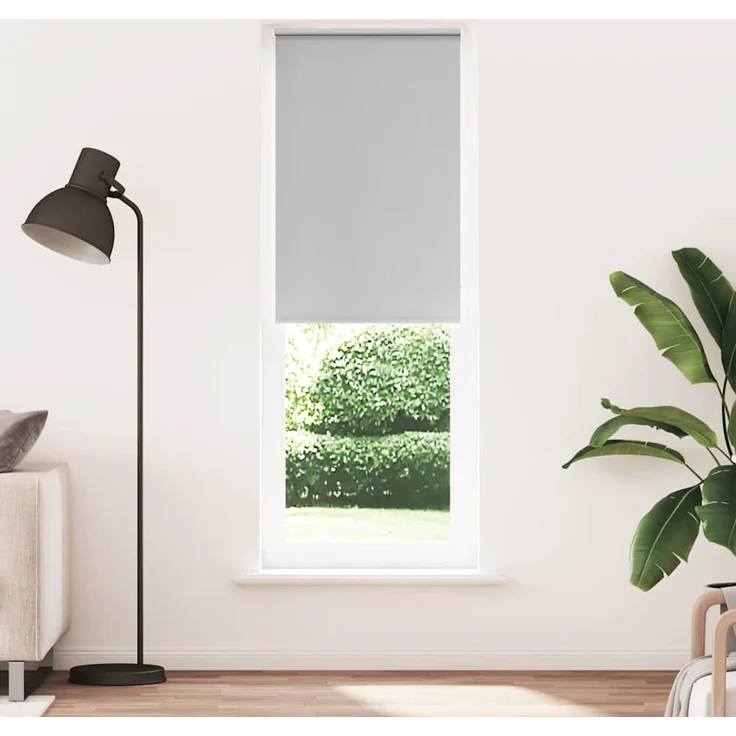 vidaXL Verdunkelungsrollo Hellgrau 65x210 cm Stoffbreite 60,7 cm 4011433 – Bild 1