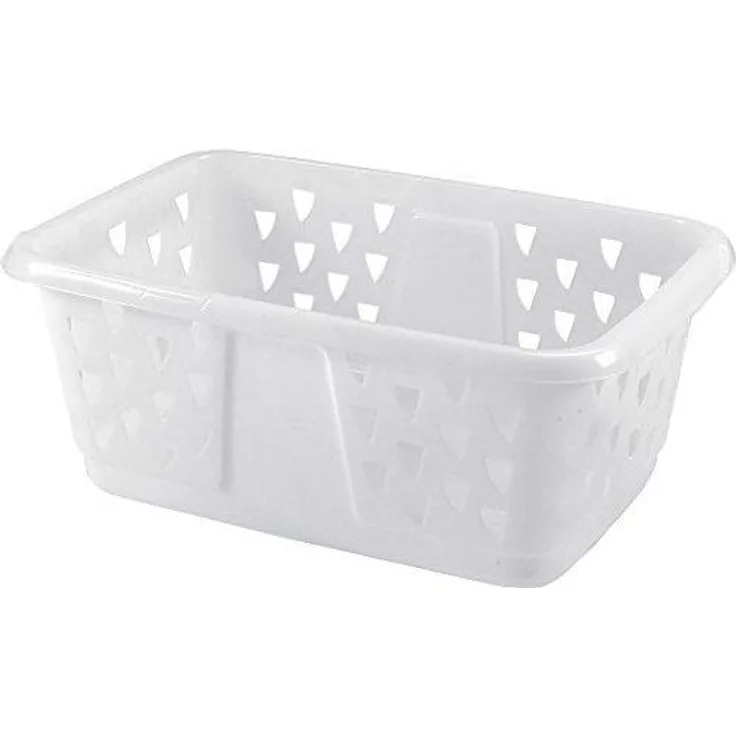Kiss Kis Wäschekorb Classic 42 Liter in weiß, Plastik, 58x38x24 cm