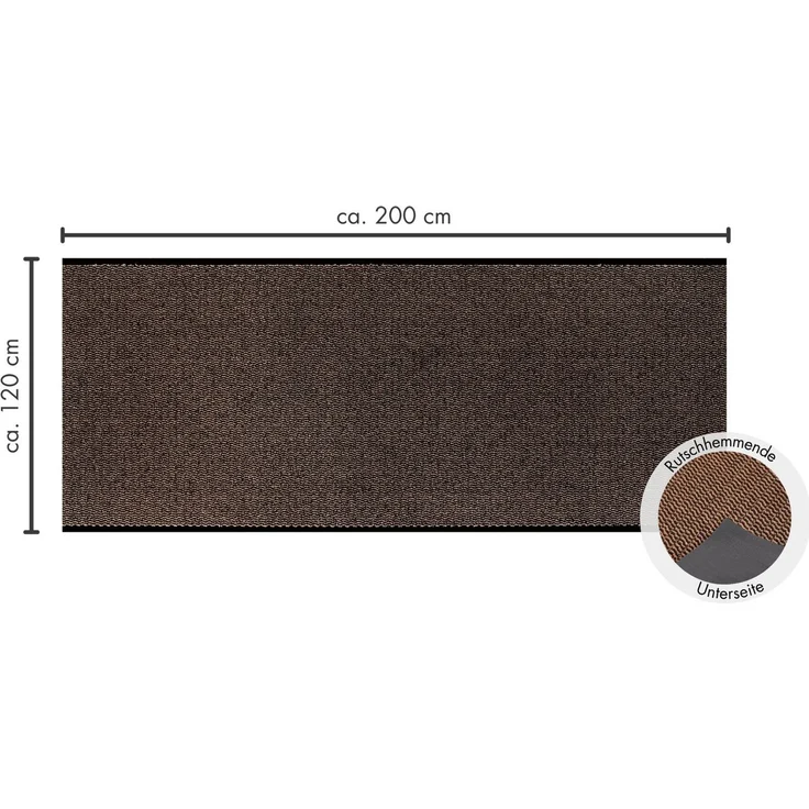 Andiamo Fußmatte Easy, Made in Netherlands, rechteckig, Höhe: 5 mm, Schmutzfangmatte, rutschhemmend, Innen- und überdachten Außenbereich – Bild 2