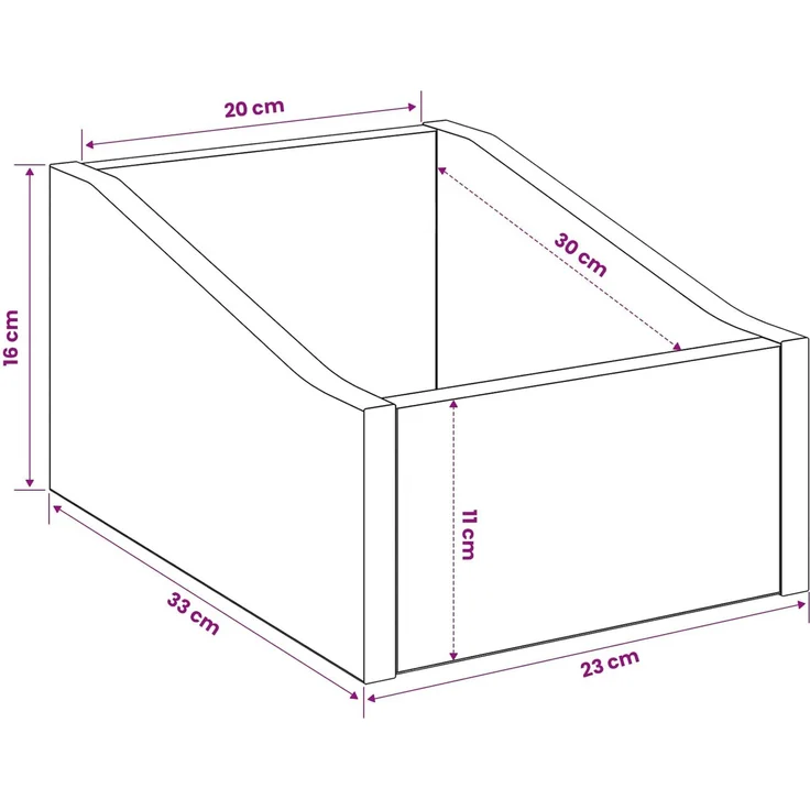 vidaXL LP Plattenbox Altholz 23 x 33 x 16 cm Holzwerkstoff 8012790 – Bild 8